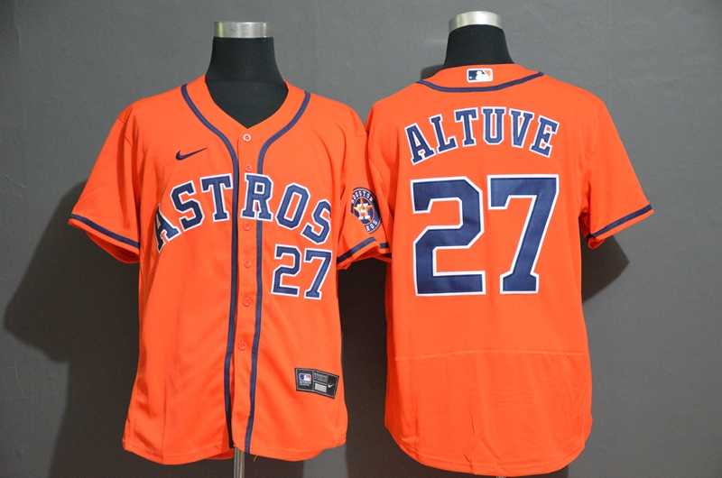 Astros 27 Jose Altuve Orange 2020 Nike Flexbase Jersey,We sell and wholesale Astros 27 Jose Altuve Orange 2020 Nike Flexbase Jersey on line form chian!